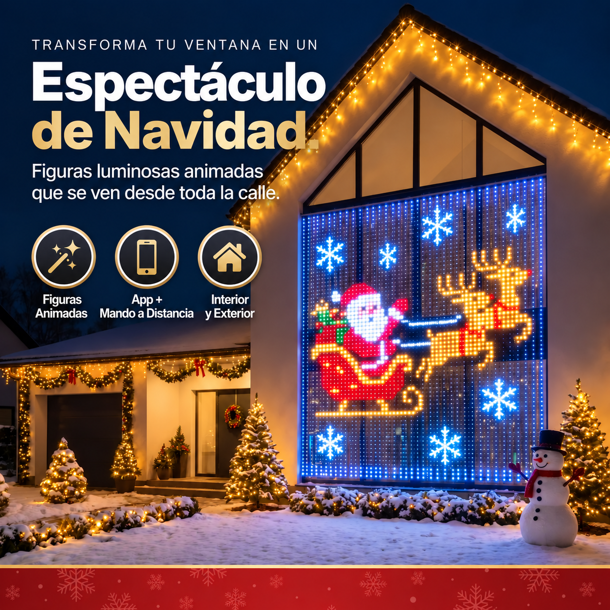 Figuras de la cortina LED