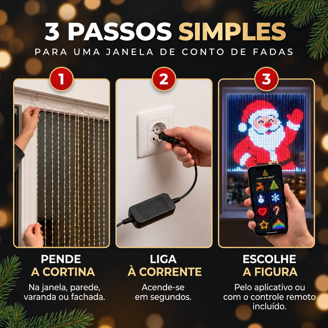 Três passos simples